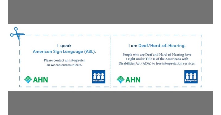 AHN, Highmark Health Aim to Bridge Language Gaps in Health Care with New I Speak Card Program