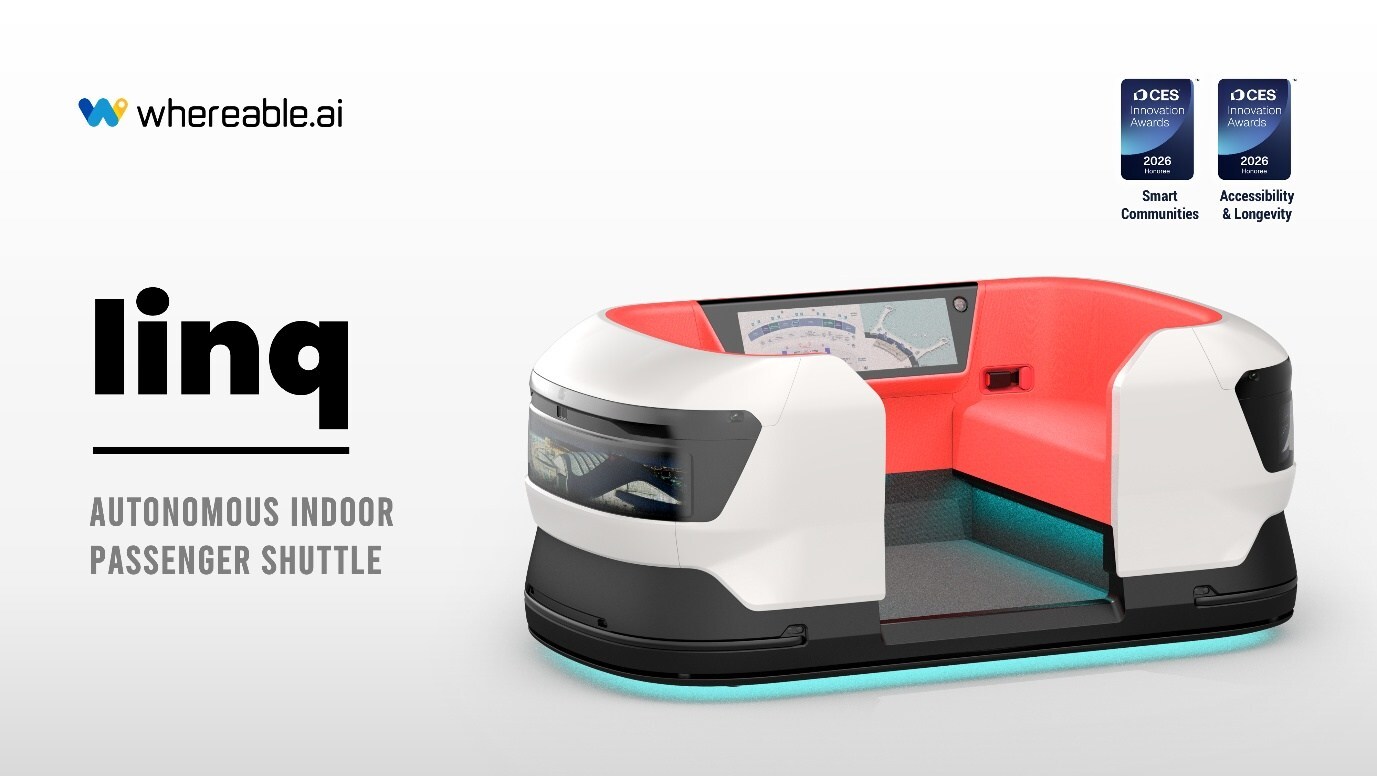 whereable.ai's Autonomous Indoor Shuttle "linq" Named CES 2026 Innovation Awards Honoree in Two Categories, Accelerating Global Expansion