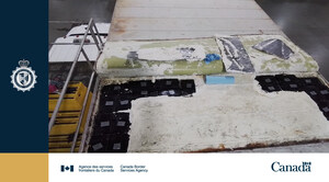 L'ASFC saisit plus de 26 kilogrammes de cocaïne dans un conteneur maritime provenant de Colombie