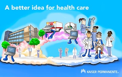 Doctors, nurses, and care teams come to life through animation and design, illustrating Kaiser Permanente’s integrated approach to health care.
