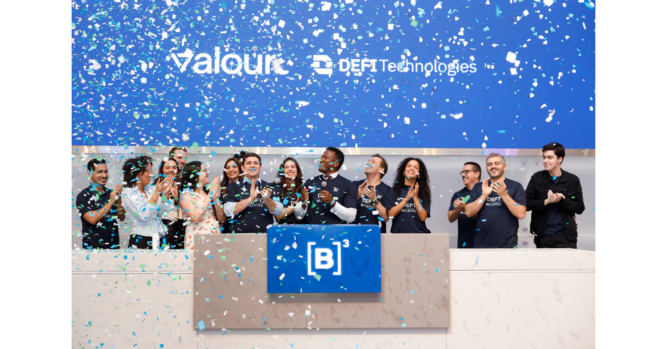DeFi Technologies and Valour Mark Strategic Entry into Brazil With  Bell-Ringing Ceremony at B3 Exchange