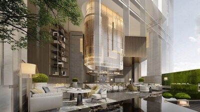 深圳华发JW万豪酒店大堂效果图