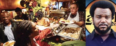 Tiffany Haddish, Tim Allen and Craig Robinson (from left) will be serving and performing.