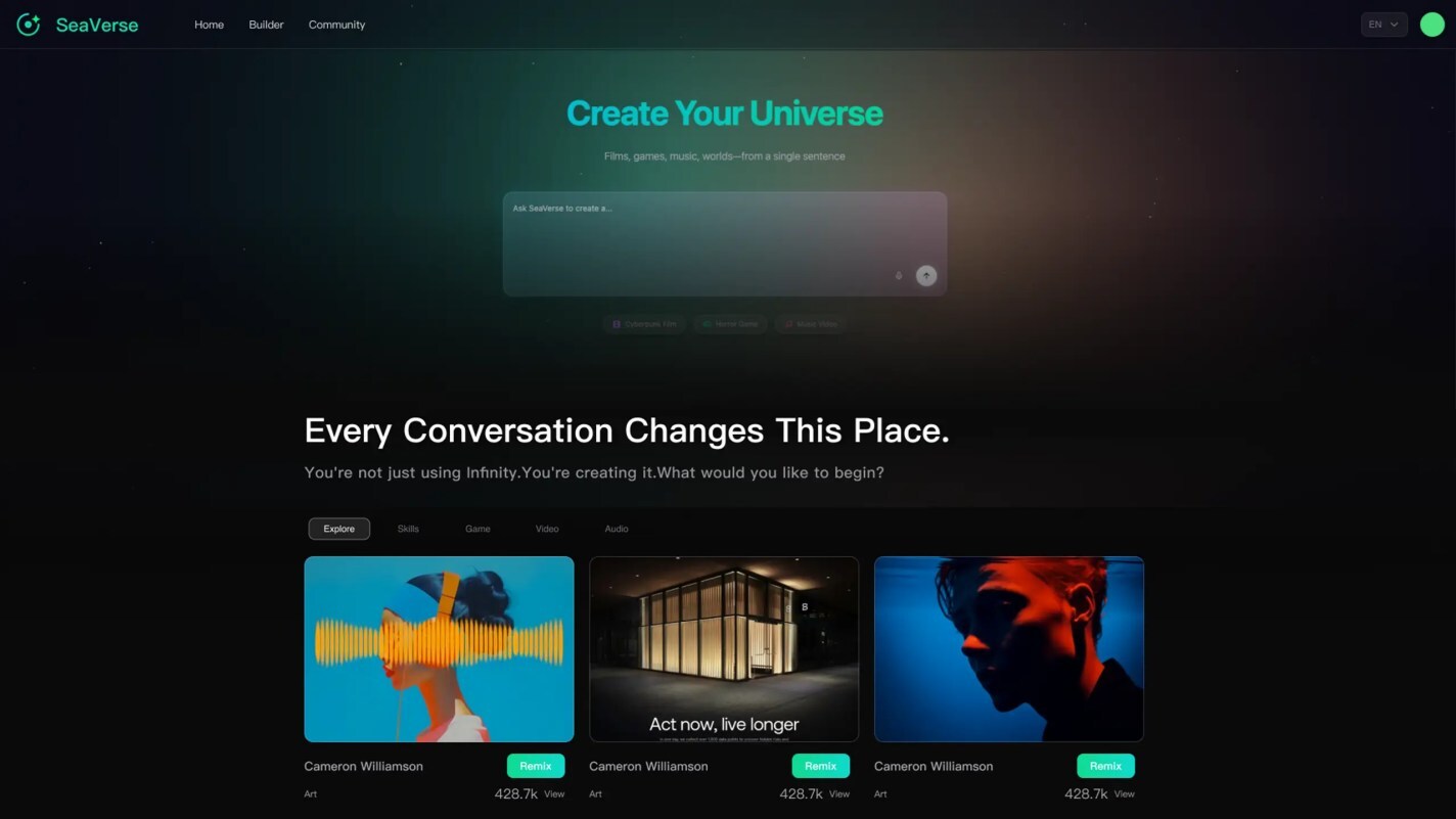 SeaVerse Launches World's First AI Native Platform, "All in AI Native" Leads the Forward-Looking Revolution in AI Creation