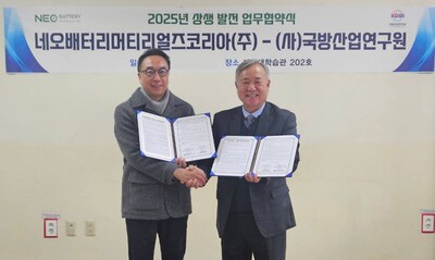 NEO Battery & Korea Institute for Defense Industry Form Joint Task Force to Advance Battery Integration in Commercial Drones (CNW Group/NEO Battery Materials Ltd.)