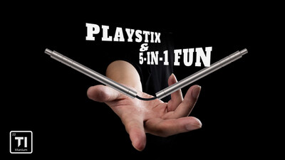 PlayStix: The 5-in-1 Titanium EDC Chopsticks & Fidget Tool