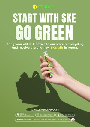 SKE Encourages Responsible Vaping Through Official Recycling Channels