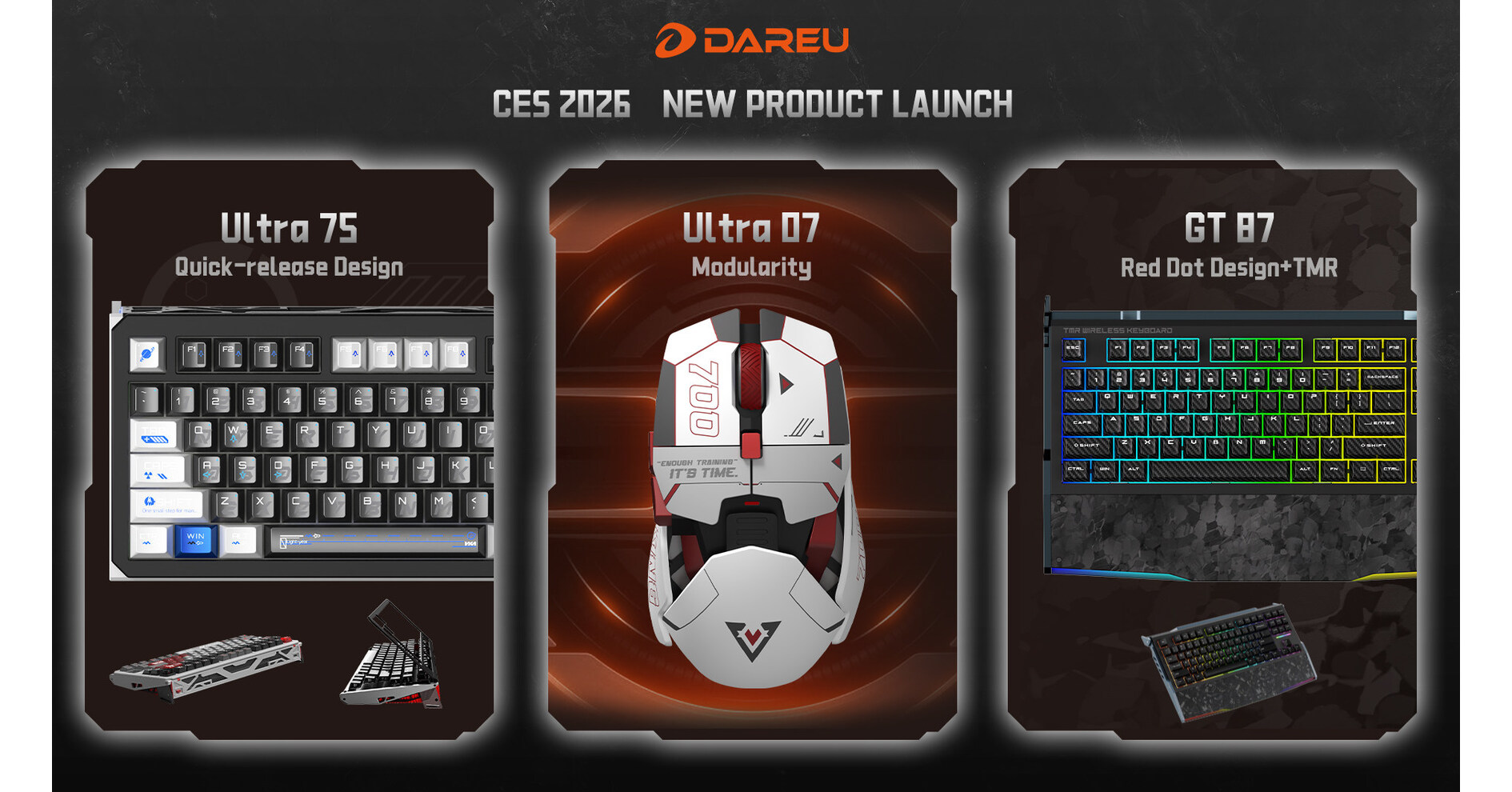 DAREU to Unveil Three High-Performance Gaming Peripherals at CES 2026