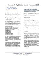 Women at the Top® (WATT®) Study Executive Summary