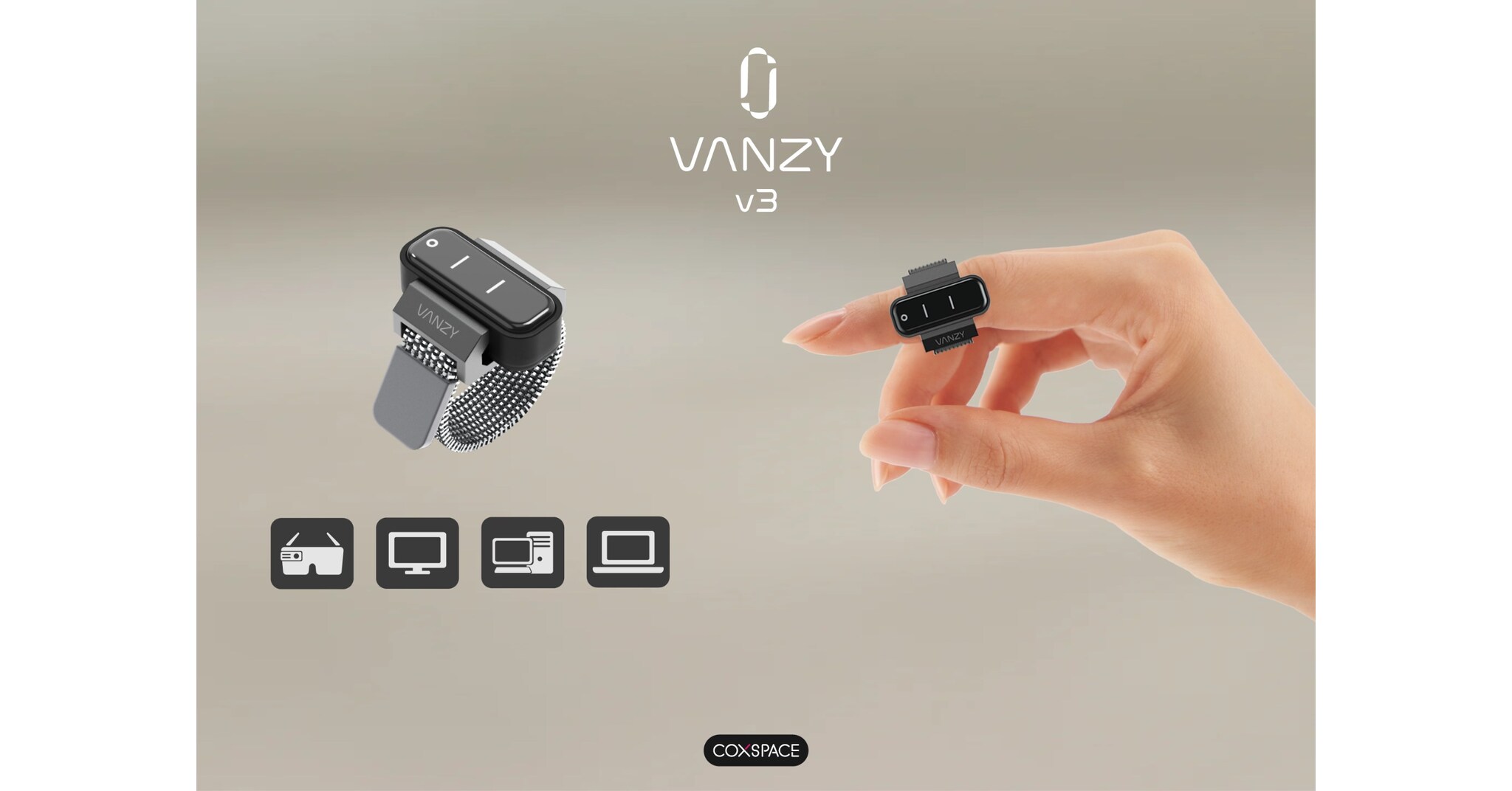 CoX Space raises $854K for AI‑powered ring that controls AR without touch