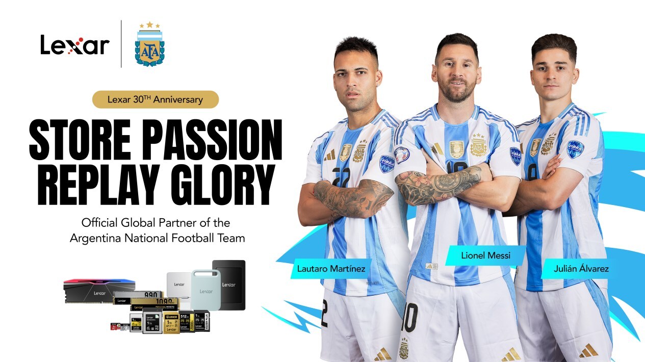 Lexar und die argentinische Fußballnationalmannschaft schließen Partnerschaft