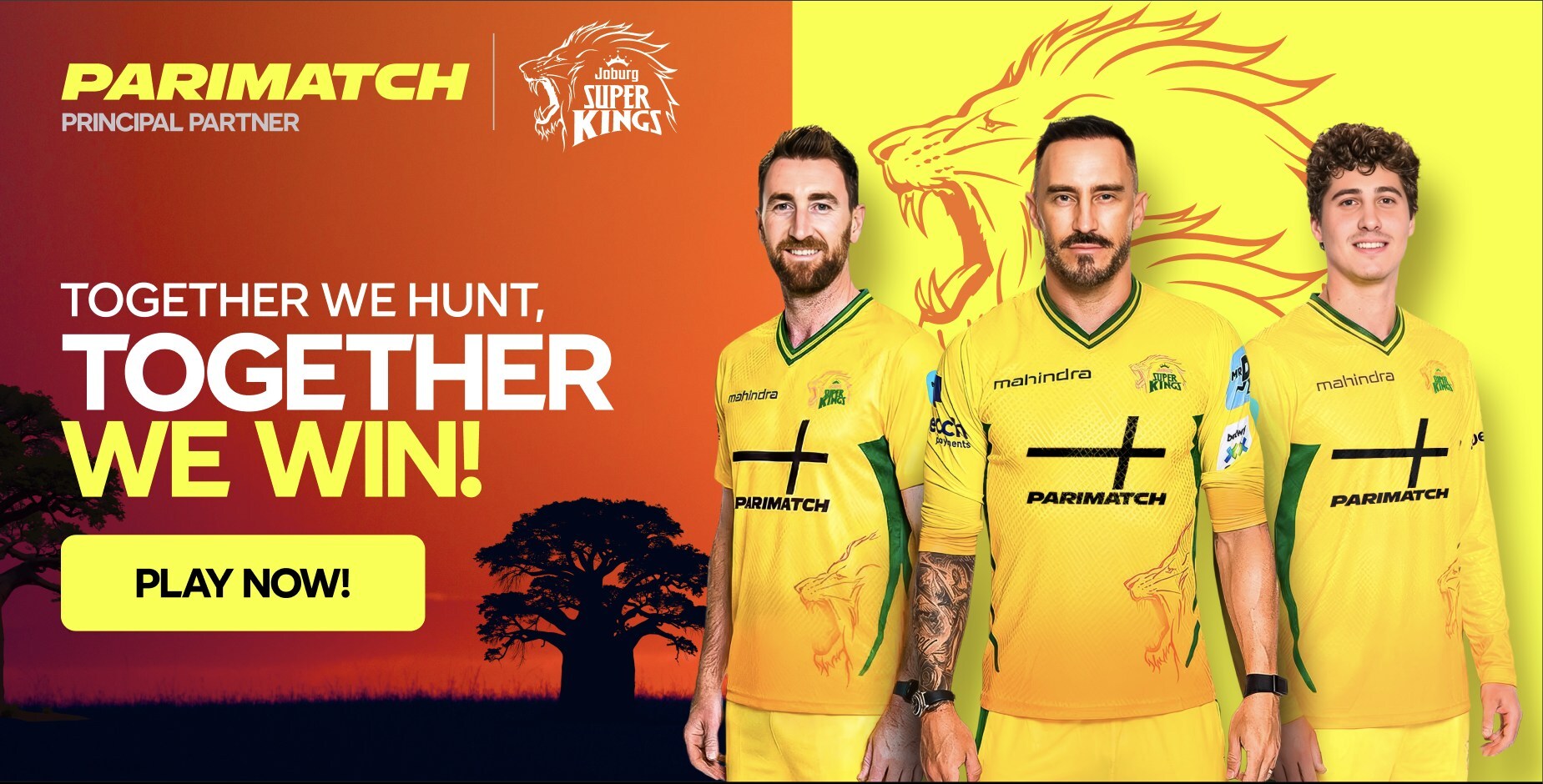 Yellow Meets Yellow: Parimatch Joins Forces with Joburg Super Kings as Official Principal Partner