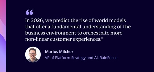 RainFocus' 2026 B2B marketing forecast features a compilation of trends and predictions shaping the experiential and digital marketing industry in the new year.