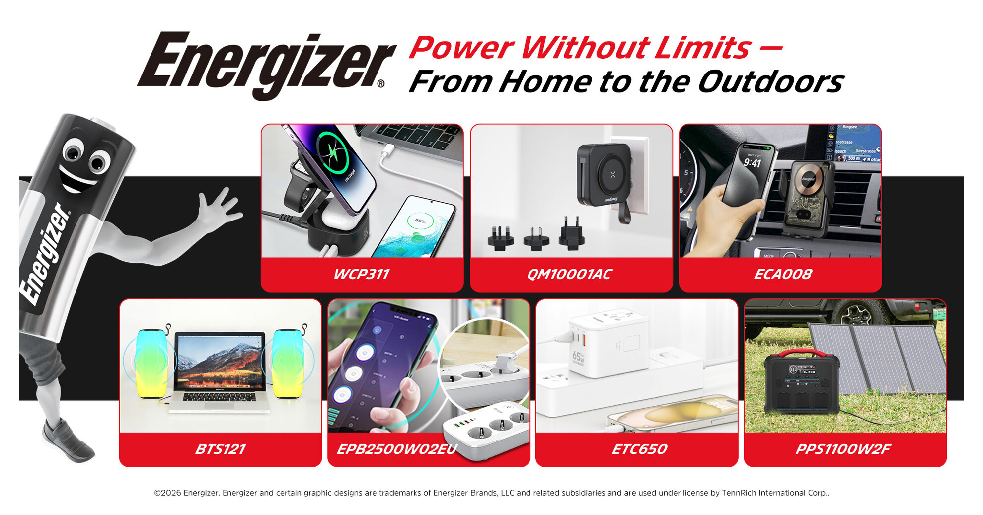 TennRich Expands Energizer&reg; Portable Power Ecosystem Across Europe with Immediate Stock Availability