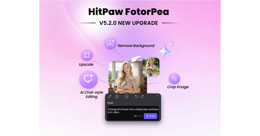 Big Update: HitPaw FotorPea V5.2.0 Introducing AI Canvas and Advanced RAW Image Enhancement