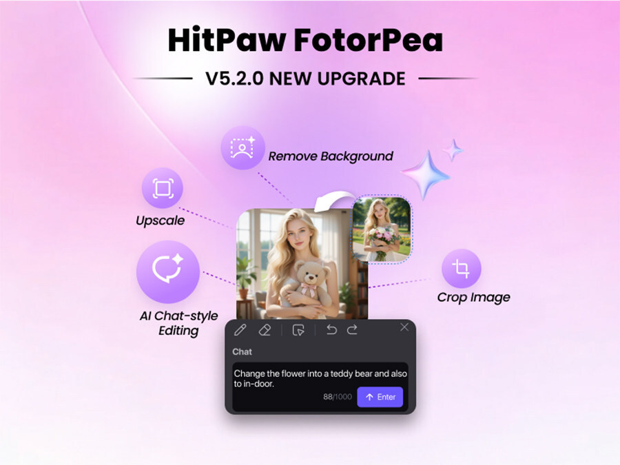 Big Update: HitPaw FotorPea V5.2.0 Introducing AI Canvas and Advanced RAW Image Enhancement