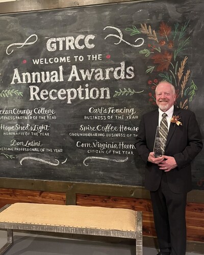 Bob Opitz, owner of Spire Coffeehouse, which received the Groundbreaking Business of the Year Award from the Greater Toms River Chamber of Commerce.