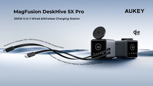 AUKEY Introduces MagFusion DeskHive 5X Pro, Redefining Desktop Charging at CES 2026