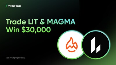 Phemex Launches 30,000 USDT Incentive Program for LIT and MAGMA Trading Pairs