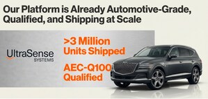 UltraSense Systems Surpasses 3 Million Automotive Shipments of Its AEC-Q100 HMI Controller, Accelerating Adoption of the Ultrasound Intelligent Platform
