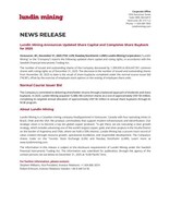 Lundin Mining Announces Updated Share Capital and Completes Share Buyback for 2025 (CNW Group/Lundin Mining Corporation)