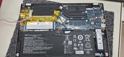 Laptop Cooled with DBD Plasma Actuators