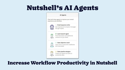 Graphic showing four of the AI agents in Nutshell