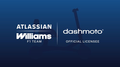 dashtmoto® Partnership with Atlassian Williams F1 Team (PRNewsfoto/dashmoto, Inc.)