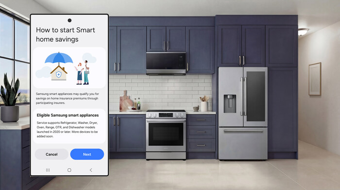 Samsung Electronics Collaborates With Hartford Steam Boiler (HSB) To Introduce Smart Home Savings (PRNewsfoto/Samsung Digital Appliances)