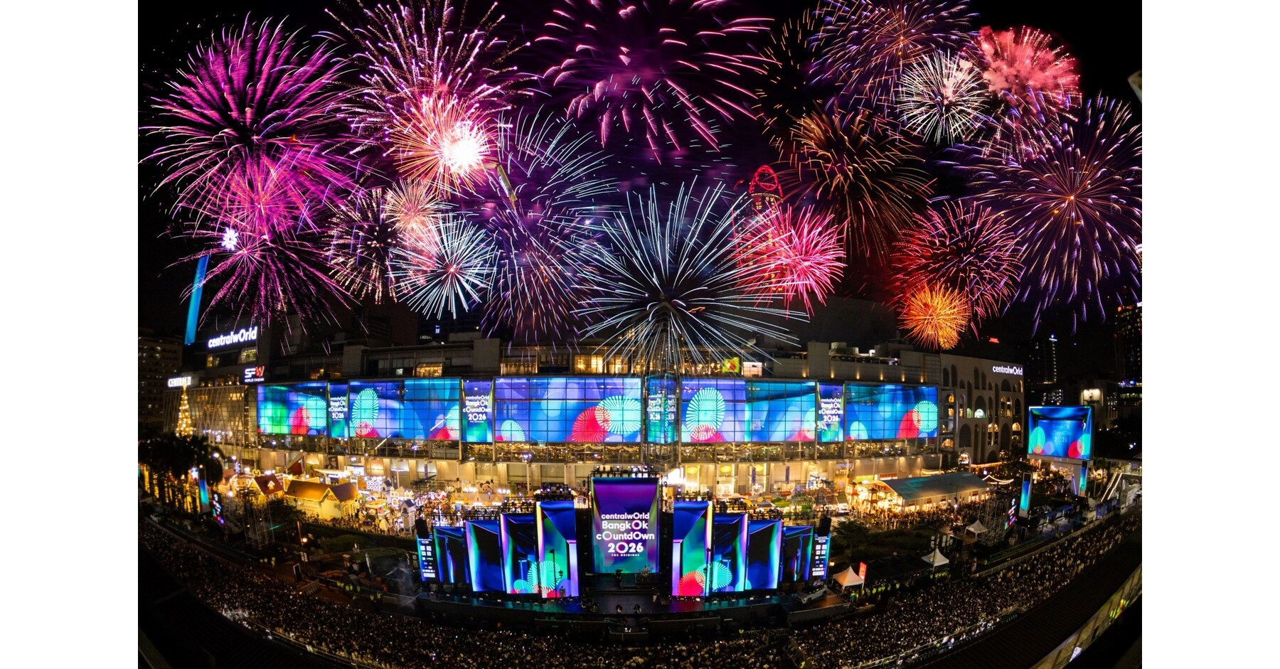 Thailand Rings in the New Year at Bangkoks Times Square of Asia, Central World