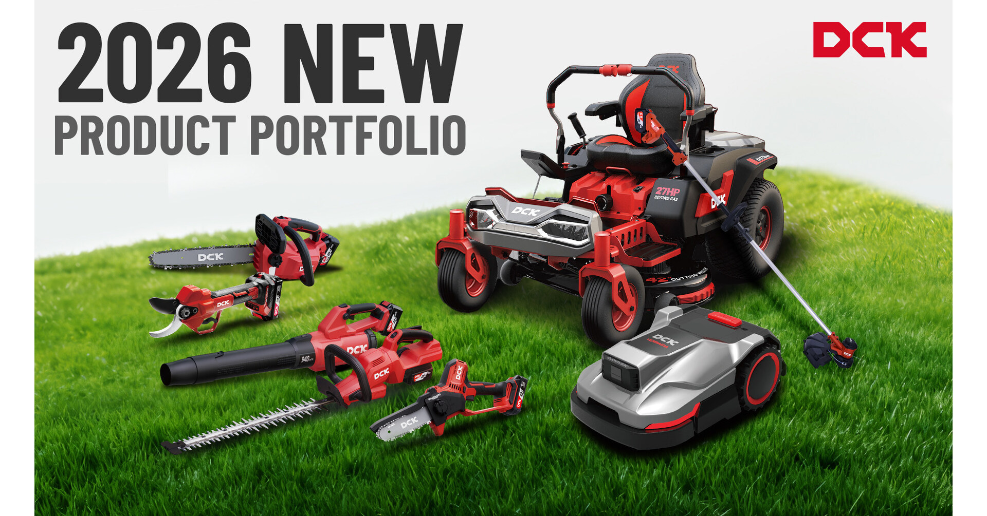 DCK uvádí na evropský trh nové bateriové řešení pro péči o trávníky a zahrady v rezidenčním i komerčním segmentu DCK uvádí na evropský trh nové bateriové řešení pro péči o trávníky a zahrady v rezidenčním i komerčním segmentu