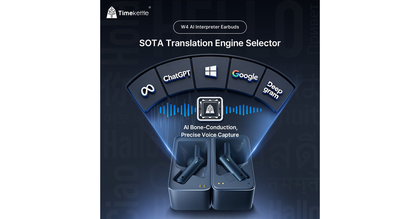 Timekettle Announces 2026 Breakthroughs in AI Interpretation, Introducing Its State-of-the-Art Translation Engine Selector and Next-Generation Bone-Conduction Voice Capture Timekettle Announces 2026 Breakthroughs in AI Interpretation, Introducing Its State-of-the-Art Translation Engine Selector and Next-Generation Bone-Conduction Voice Capture
