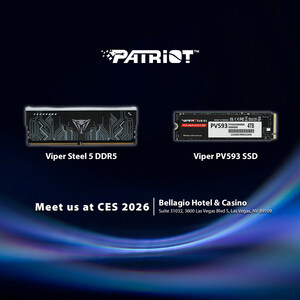 Patriot Memory Showcases Next-Generation Performance at CES 2026