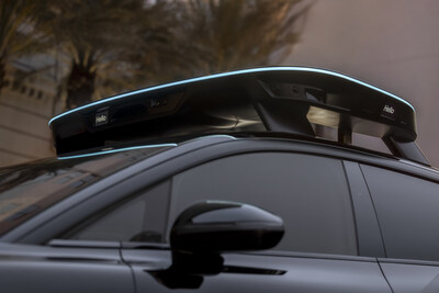 The robotaxi vehicles from Lucid, Nuro and Uber will feature halo-mounted integrated LEDs to help riders easily identify the correct vehicle, display rider initials, and provide clear status updates from pickup through dropoff.