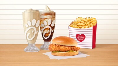 This season, Guests can enjoy the Original Chicken Sandwich Meal, paired with our new Frosted Sodas and Floats and limited-time retro packaging.
