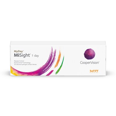 CooperVision MyDayÂ® MiSightÂ® 1 day contact lenses expand the company's evidence-based myopia management portfolio. This new myopia control soft contact lens combines the proven MiSightÂ® 1 day ActivControlÂ® Technology with the advanced silicone hydrogel material used in MyDayÂ® lenses.