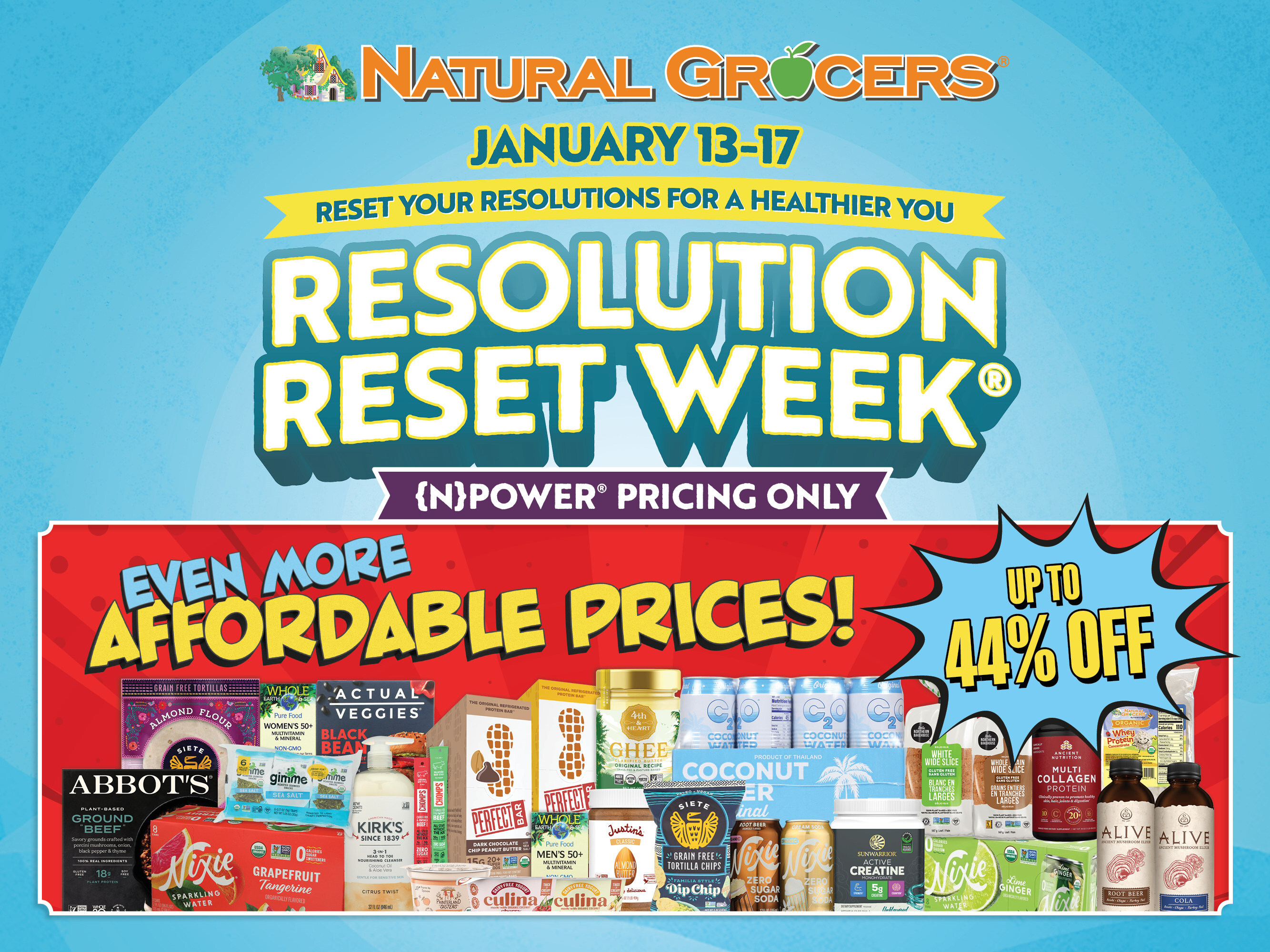 Natural Grocers® Invites Customers to Reset, Recharge and Save During Resolution Reset Week®, Jan. 13-17