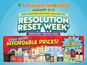 Natural Grocers® Invites Customers to Reset, Recharge and Save During Resolution Reset Week®, Jan. 13-17