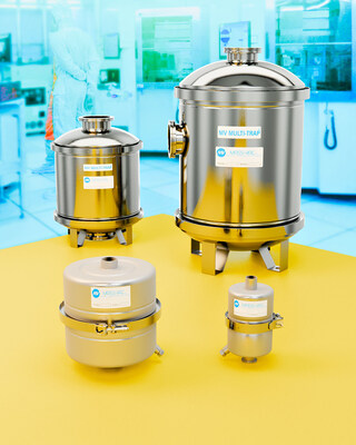 Mass-Vac Vacuum Inlet Traps for ALD Processes feature all stainless steel construction and are available in sizes from 4” to 16” dia. that utilize interchangeable filter elements, making them suitable for both research and production applications. Mass-Vac Vacuum Inlet Traps for ALD Processes feature all stainless steel construction and are available in sizes from 4” to 16” dia. that utilize interchangeable filter elements, making them suitable for both research and production applications.