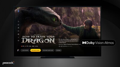 Peacock to be first streamer to integrate Dolby’s full suite of premium picture and sound innovations