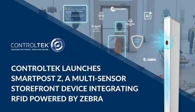 CONTROLTEK Launches SmartPost Z a multi-sensor Storefront Device Integrating RFID powered by Zebra