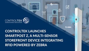 CONTROLTEK Launches SmartPost Z™, a Multi-Sensor Storefront Device Integrating RFID powered by Zebra