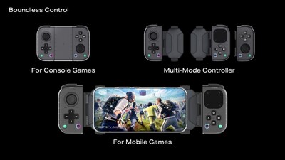 Infinix's industry-first split controller with a massive pressure-sensitive touchpad and ultra-low-latency connectivity designed for boundless control