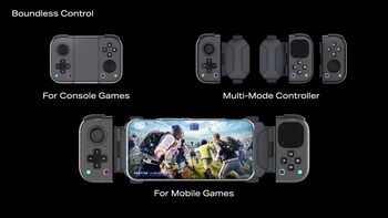 Infinix's industry-first split controller with a massive pressure-sensitive touchpad and ultra-low-latency connectivity designed for boundless control