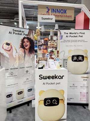 Sweekar's booth at CES. Sweekar's booth at CES.