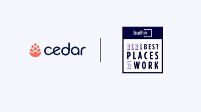 Built In Honors Cedar in Its Esteemed 2026 Best Places To Work Awards For Sixth Consecutive Year Built In Honors Cedar in Its Esteemed 2026 Best Places To Work Awards For Sixth Consecutive Year