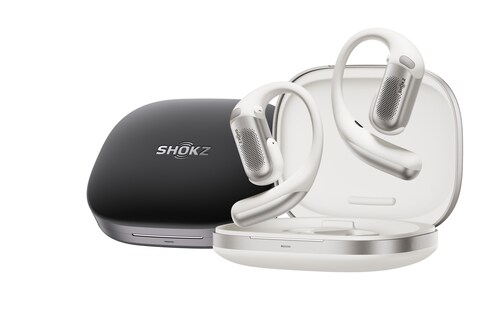 Shokz OpenFit Pro open-ear earbuds featuring Shokz’s first Open-Ear Noise Reduction Shokz OpenFit Pro open-ear earbuds featuring Shokz’s first Open-Ear Noise Reduction