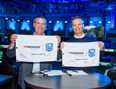 Hankook CEO Rob Williams (left) and TMRW Sports Founder and CEO Mike McCarley (right)