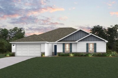 Augusta Plan Rendering | New Construction Homes in Albertville, AL | Crawford Ridge by Century Complete