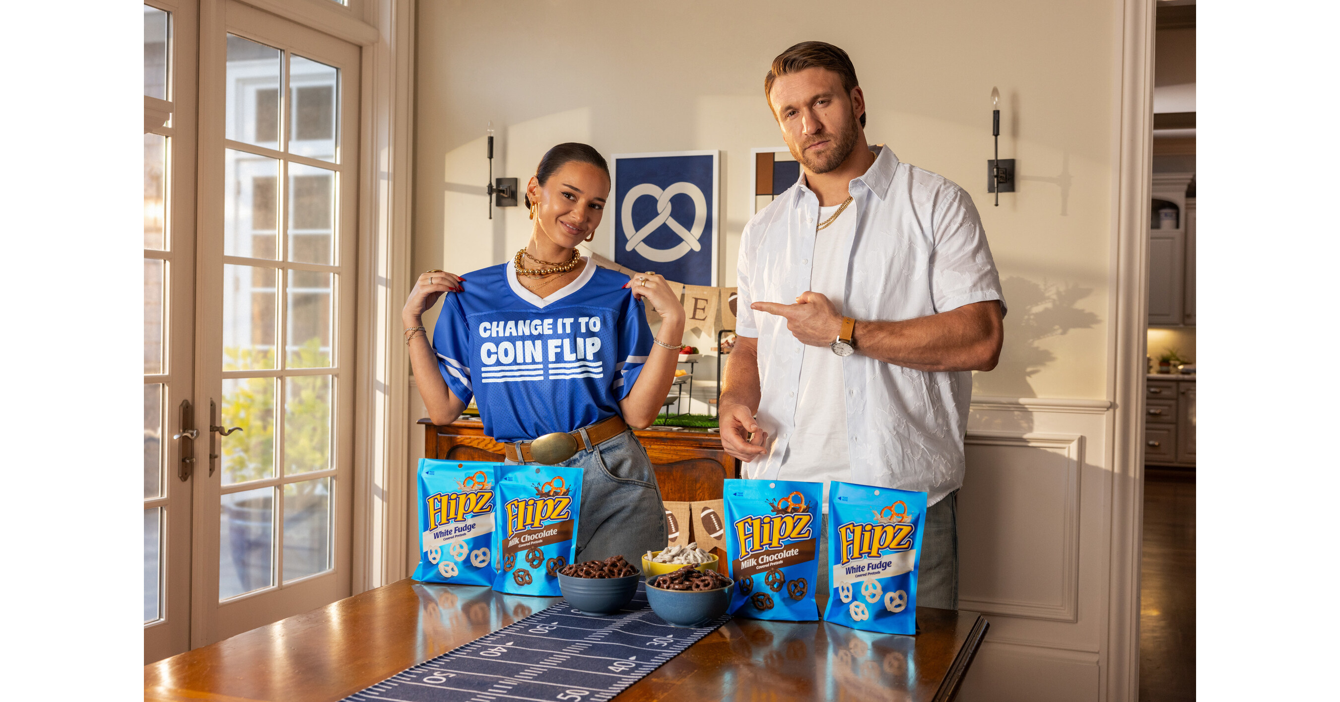Its Not a Toss -- Its a Flip: Flipz&reg; Partners With Kyle & Kristin Juszczyk to Challenge One of Footballs Longest-Standing Misnomers